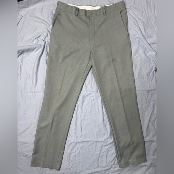Alfani Men's Slim Fit Gray Dress Pants - Picture 6 of 13